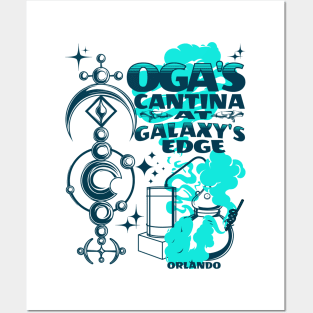 Oga's Cantina at the Edge of the Galaxy Orlando Florida Bar and Lounge Posters and Art